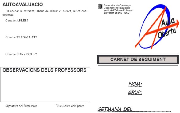Cada setmana, autoavaluació