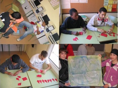 Hem muntat una empresa de mocadors pintats.
